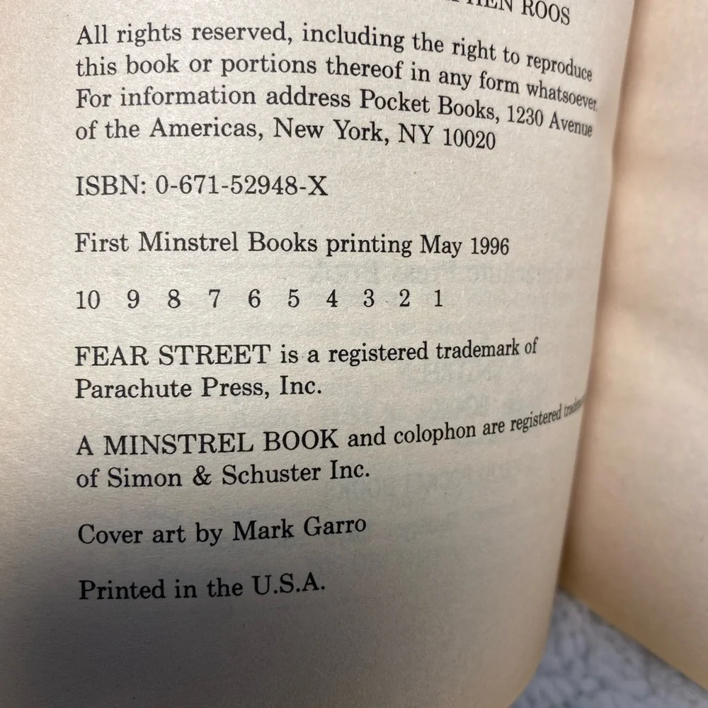 First Printing R.L. Stine’s Ghosts of Fear Street  No. 8: “The Ooze”